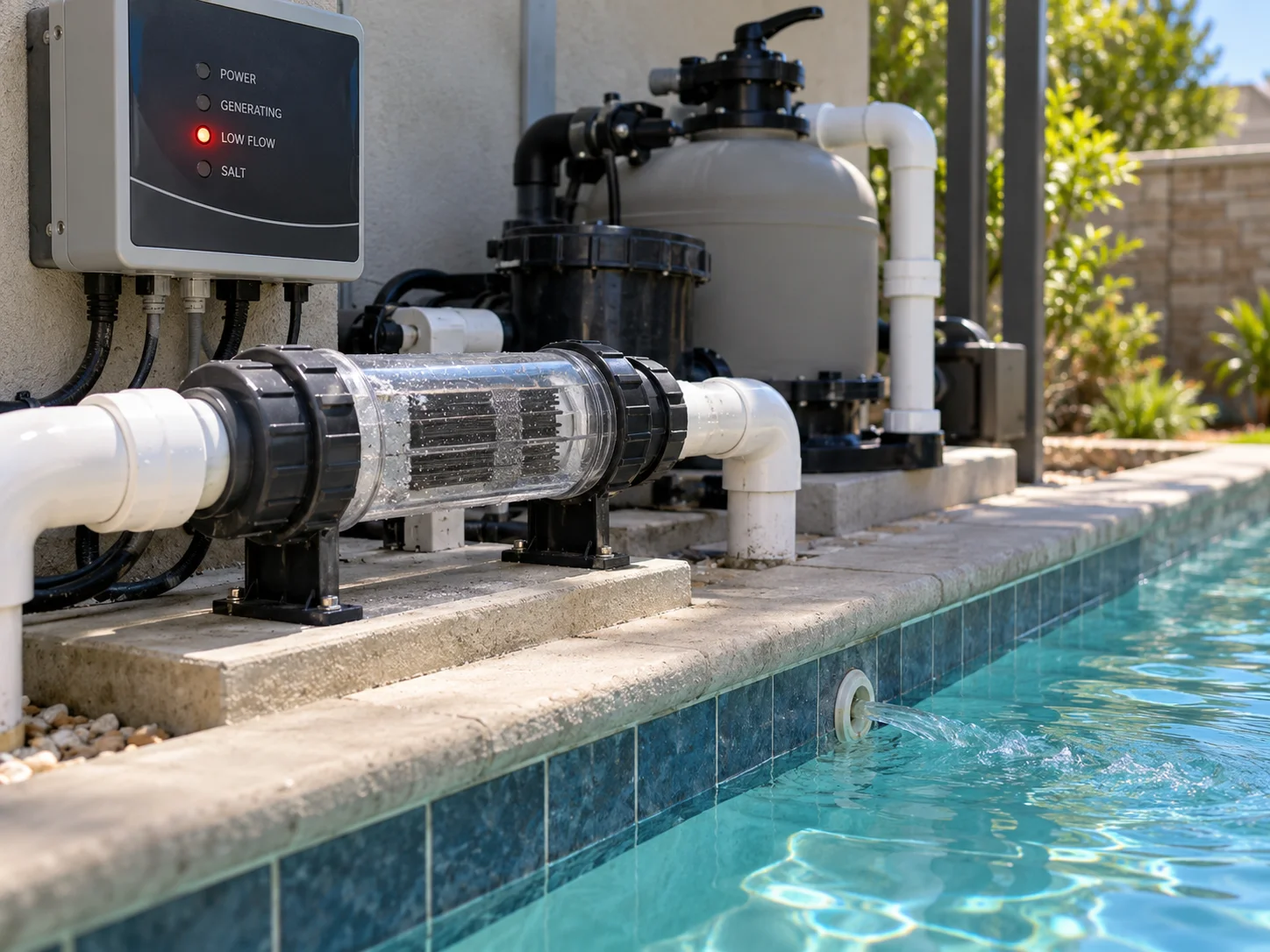 Poor Water Flow Can Prevent Your Salt Chlorinator From Working Properly Poor Water Flow Can Prevent Your Salt Chlorinator From Working Properly
